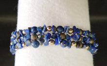 DESIGNER STERLING SILVER AND LAPIS BRACELET