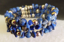 DESIGNER STERLING SILVER AND LAPIS BRACELET