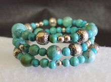 DESIGNER STERLING SILVER AND TURQUOISE BRACELET