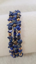 DESIGNER STERLING SILVER AND LAPIS BRACELET