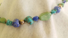TURQUOISE AND STERLING SILVER NECKLACE