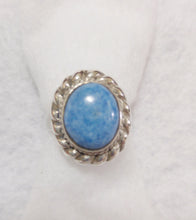 STERLING SILVER AND TURQUOISE RING