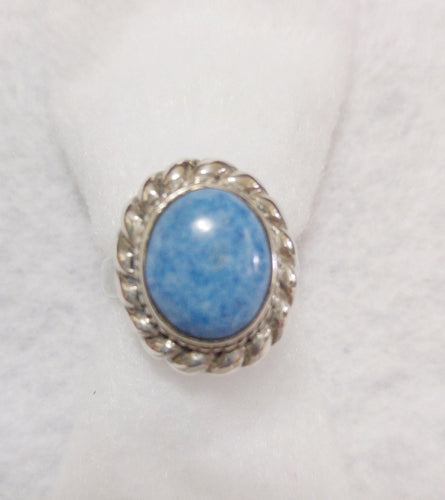 STERLING SILVER AND TURQUOISE RING