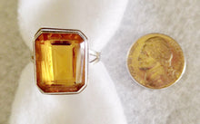 STERLING SILVER AND TOPAZ RING
