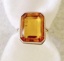 STERLING SILVER AND TOPAZ RING