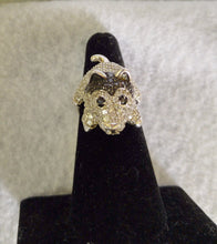 STERLING SILVER AND RHINESTONE RING