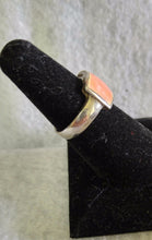 STERLING SILVER RING WITH PINK STONE