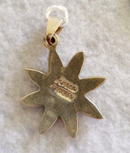 STERLING SILVER AND TURQUOISE PENDANT