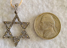 STERLING SILVER AND MARCASITE PENDANT